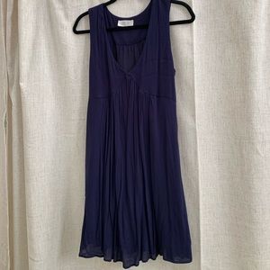 Navy Dress with Lace detail